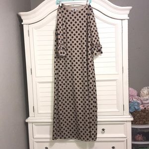 Tan/Black Polkadot Dainty Jewell’s Dress!